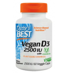 Doctor s Best Vegan Vitamin D3 2500 IU - 60 vegetariánskych kapsúl