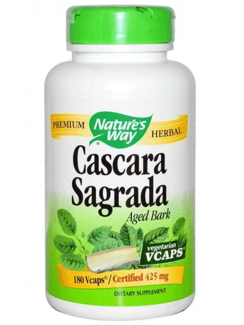 Nature's Way Cascara Sagrada 425 mg - 180 vegetariánskych kapsúl