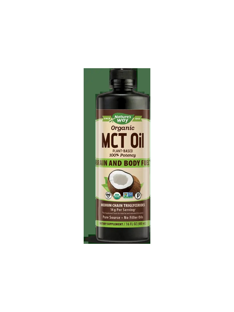 Nature&#39;s Way 100% organický MCT olej (MCT olej z organického kokosového mlieka) - 480 ml