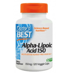 Doctor s Best Alpha-Lipoic Acid 150 mg - 120 vegetariánskych kapsúl