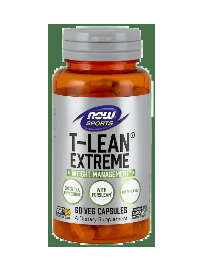 NOW SPORTS T-Lean™ Extreme Weight Management (Natural Weight Management) 60 vegánskych kapsúl