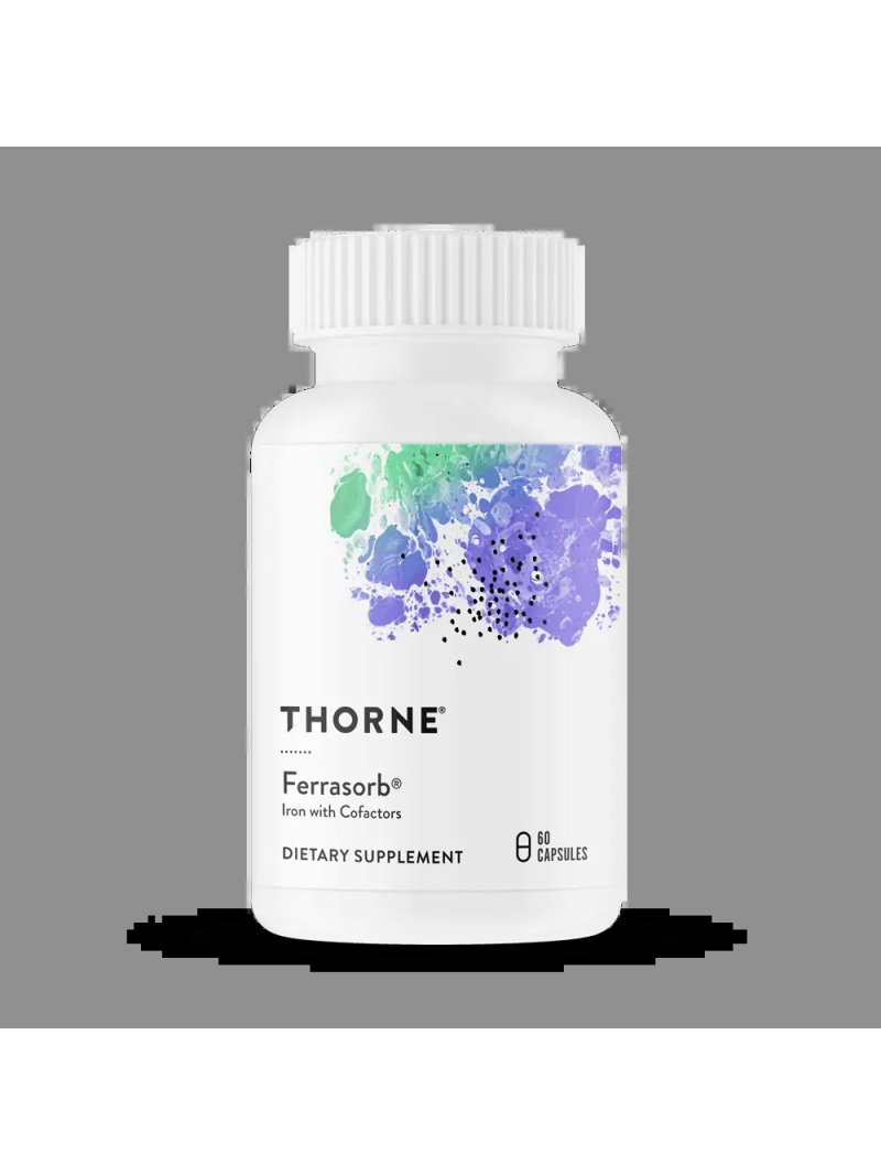 THORNE Ferrasorb Železo s kofaktormi - 60 vegetariánskych kapsúl