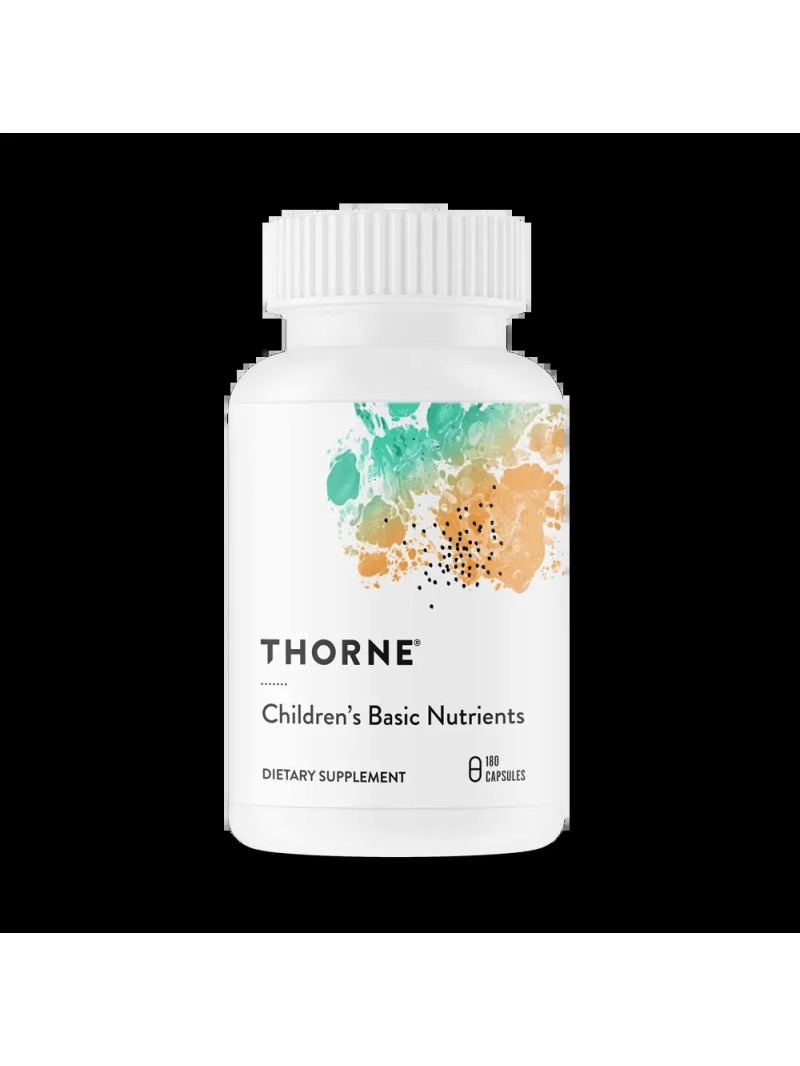 Základné detské živiny THORNE (vitamíny a minerály pre deti) 180 vegetariánskych kapsúl