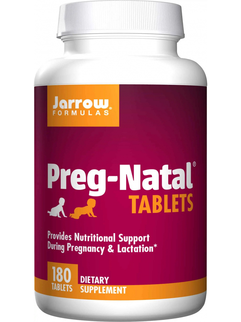 JARROW FORMULAS Preg-Natal (podpora počas tehotenstva a laktácie) - 180 tabliet