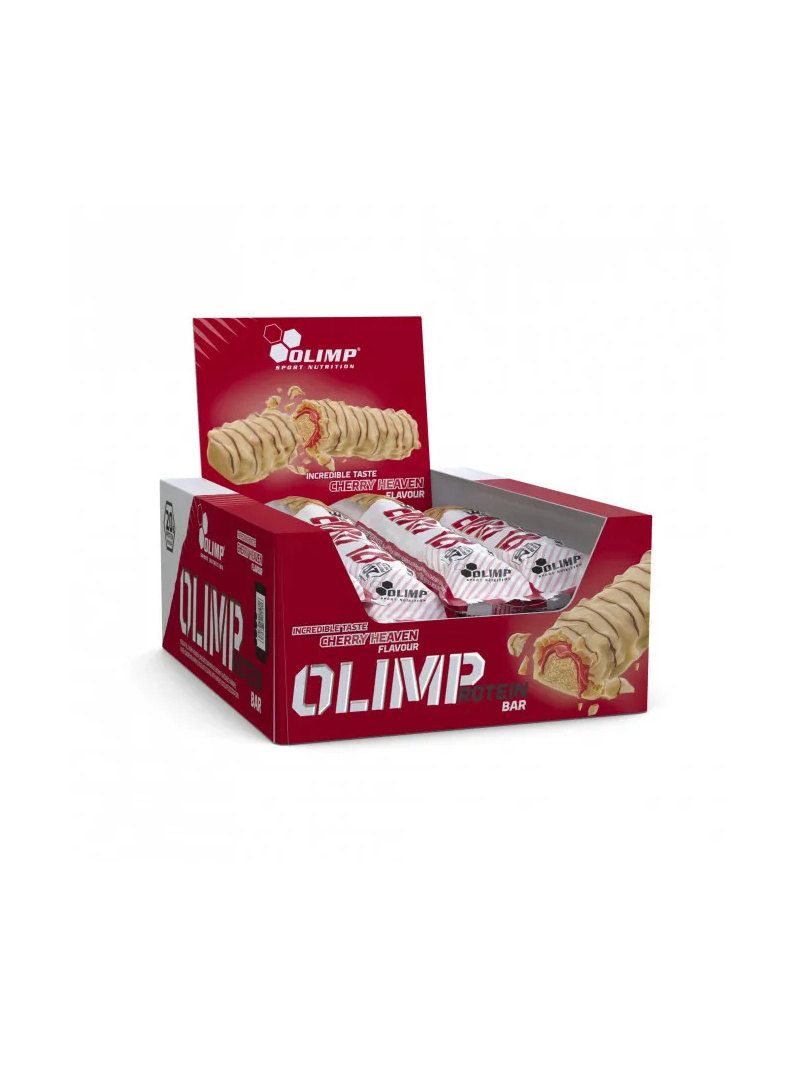 OLIMP Proteínová tyčinka - Proteínová tyčinka 12 x 64 g Cherry Heaven (čerešňa)