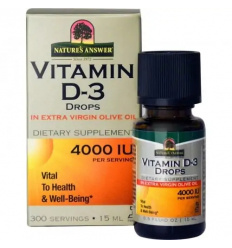 NATURE S ODPOVEĎ Tekutý vitamín D3 kvapky (vitamín D3 v kvapkách 4000 IU) 15 ml