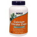 NOW FOODS Calcium Citrate Caps (citrát vápenatý s minerálmi a vitamínom D2) 240 vegánskych kapsúl