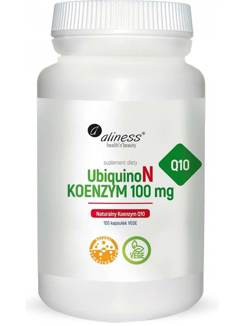 ALINESS UbiquinoN prírodný koenzým Q10 100 mg - 100 vegetariánskych kapsúl