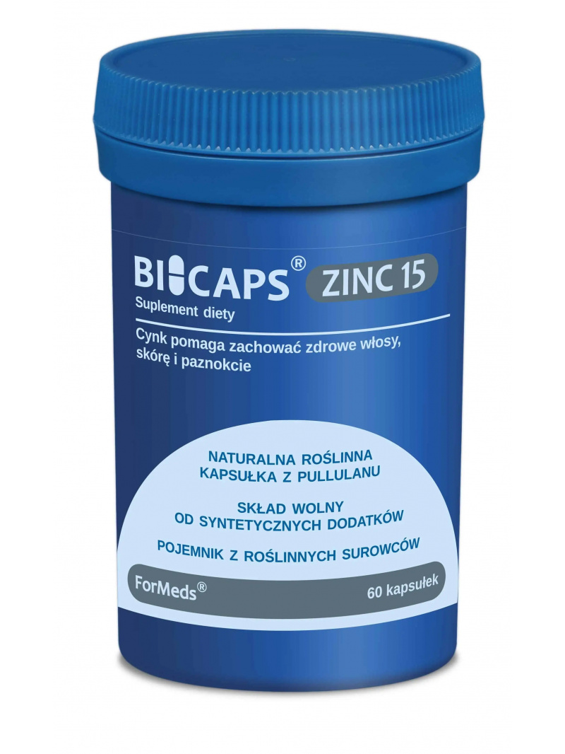 ForMeds BICAPS ZINC 15 (zinok + meď + inulín) – 60 vegánskych kapsúl