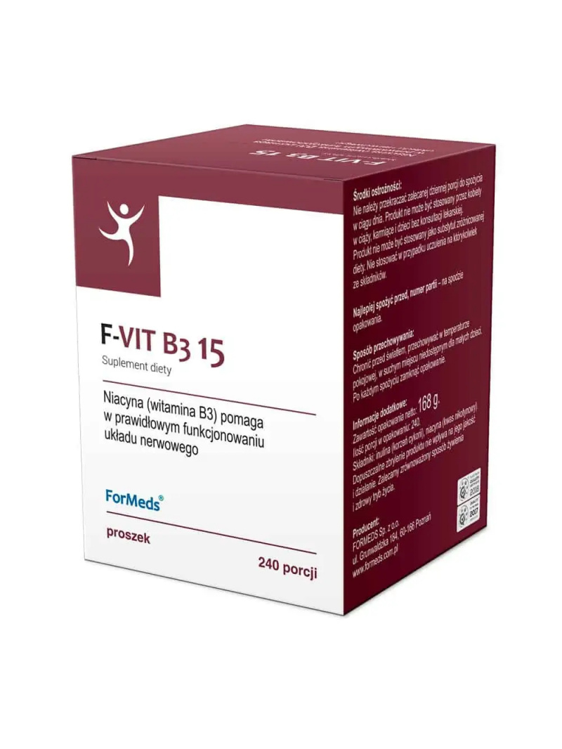 ForMeds F-VIT B3 15 (vitamín B3 niacín + inulín) prášok 240 porcií