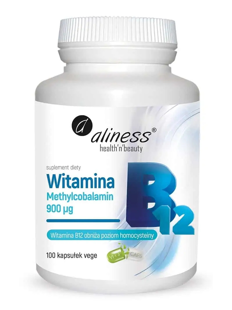 ALINESS Vitamín B12 Metylkobalamín 900 µg (Metylkobalamín) - 100 vegetariánskych kapsúl