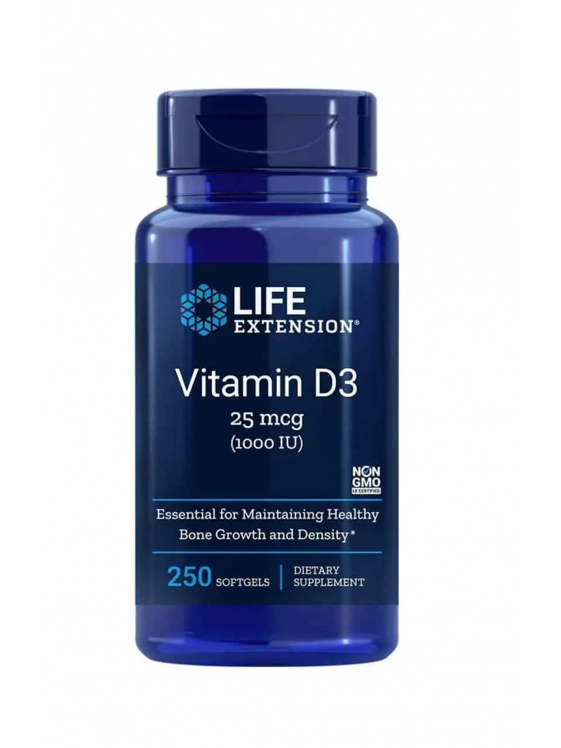 PREDĹŽENIE ŽIVOTA Vitamín D3 1 000 IU (vitamín D3) 250 toboliek