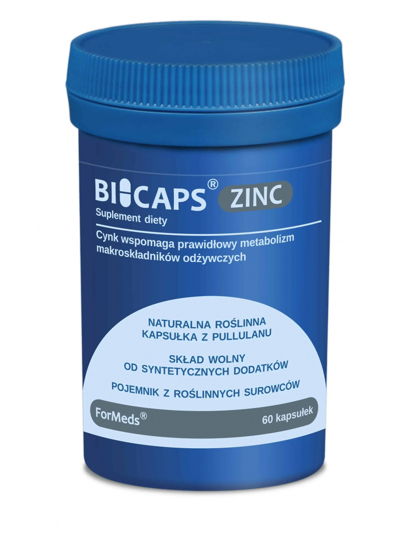 ForMeds BICAPS ZINC 25 (zinok + meď + inulín) – 60 vegánskych kapsúl