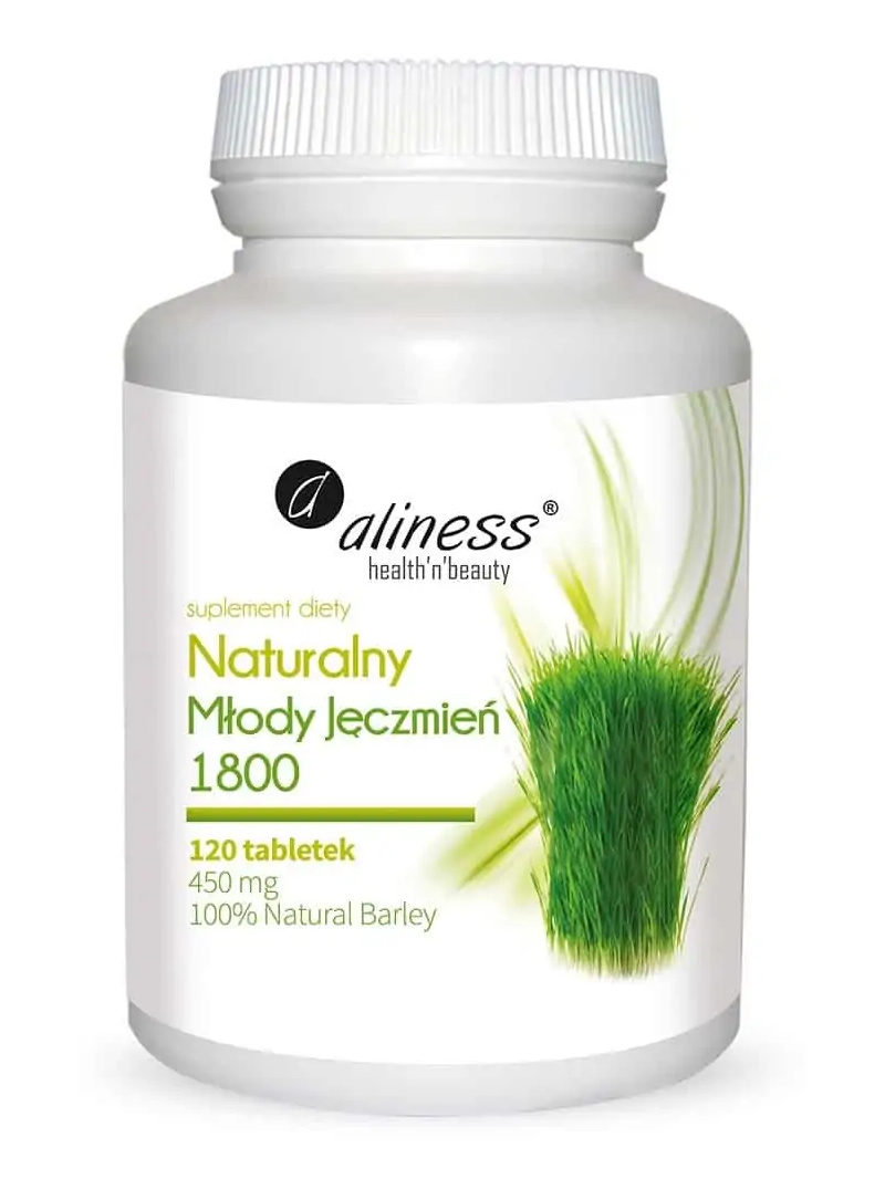 ALINESS Prírodný mladý jačmeň 1800 - 120 tabliet