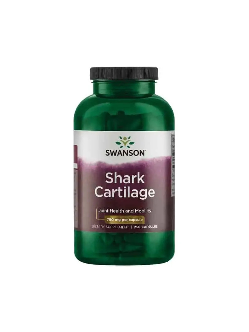 SWANSON Žraločia chrupavka – Žraločia chrupavka – 2 250 mg (ochrana kĺbovej chrupavky) 250 kapsúl