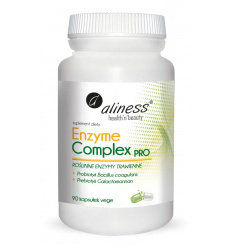 ALINES Enzyme Complex PRO (tráviace enzýmy s probiotikami a prebiotikami) 90 vegetariánskych kapsúl