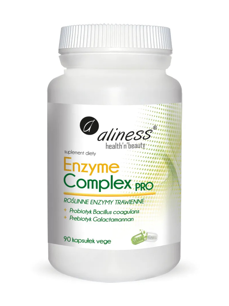 ALINES Enzyme Complex PRO (tráviace enzýmy s probiotikami a prebiotikami) 90 vegetariánskych kapsúl