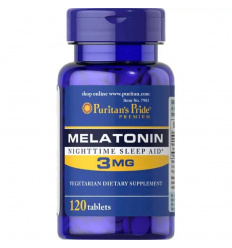 PURITAN S PRIDE Melatonín 3 mg (Melatonín – prostriedok na spanie) 120 tabliet