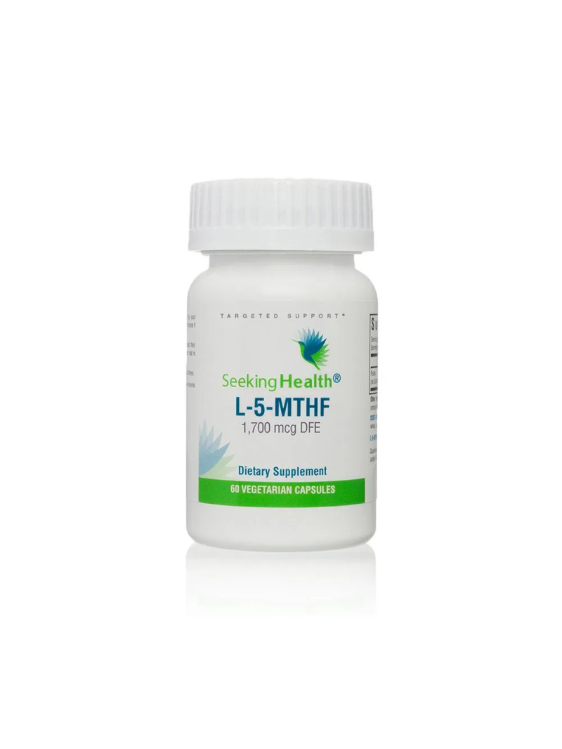 HĽADANIE ZDRAVIA L-5-MTHF (podpora absorpcie a metabolizmu, zdravie nervového systému) 60 vegetariánskych kapsúl