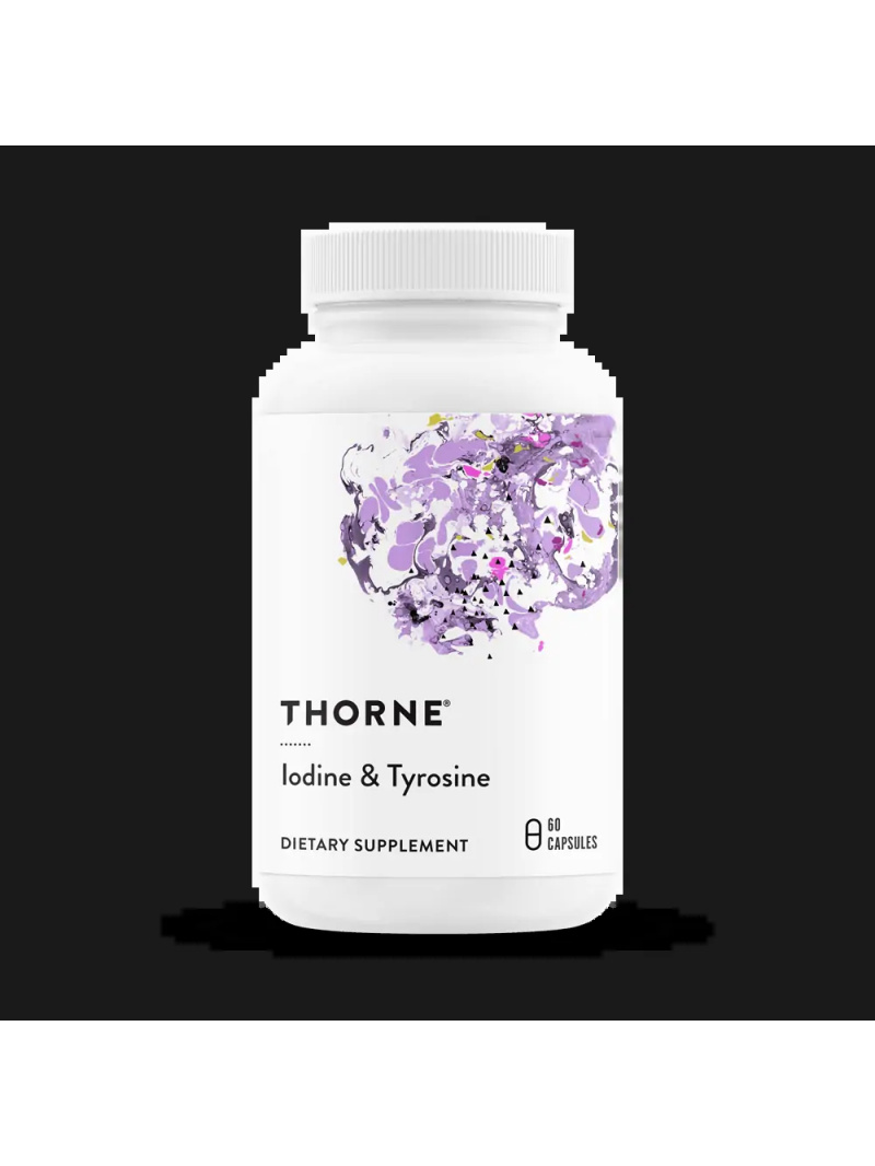 THORNE RESEARCH Jód a tyrozín (jód a tyrozín – podpora štítnej žľazy) 60 vegetariánskych kapsúl