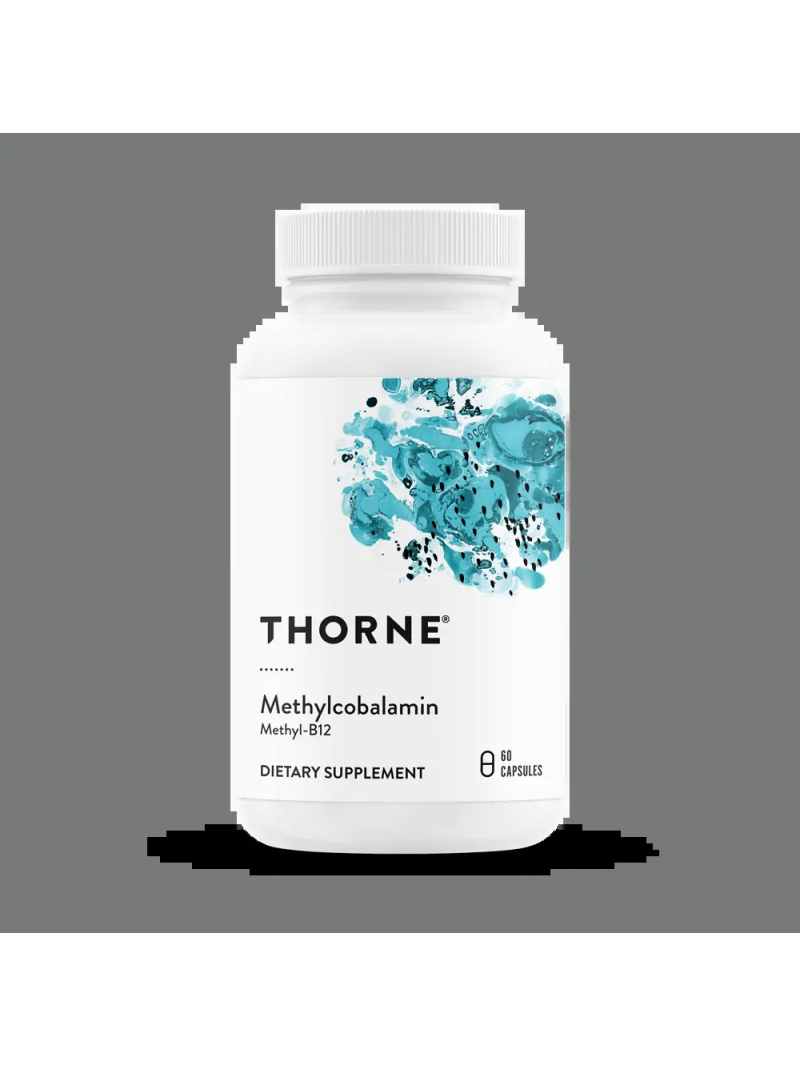 THORNE RESEARCH Metylkobalamín (metylkobalamín B12, poznanie a zameranie) 60 vegetariánskych kapsúl