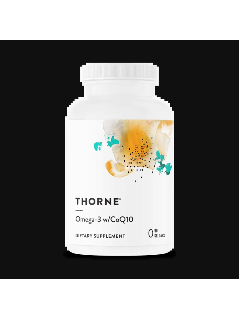 THORNE RESEARCH Omega-3 s CoQ10 (koenzým Q10, DHA, EPA) 90 gélových kapsúl