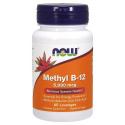 NOW FOODS Methyl B12 5000 mcg (vitamín B12) 60 vegetariánskych pastiliek