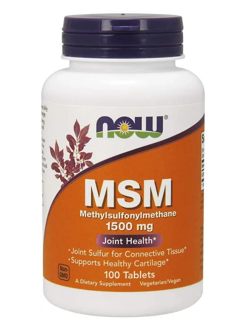 NOW FOODS MSM 1500 mg (metylsulfonylmetán, organická síra) 100 vegetariánskych tabliet