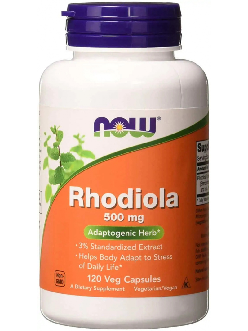 NOW FOODS Rhodiola 500 mg (Rhodiola Rhodiola) 120 vegetariánskych kapsúl