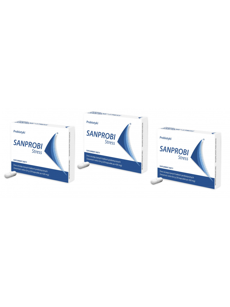 SANPROBI Stress (Probiotikum) 3 x 20 kapsúl