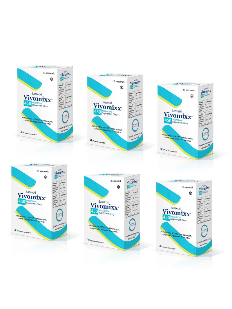 VIVOMIXX Probiotic 6 x 10 vrecúšok (úplná dvojmesačná kúra)