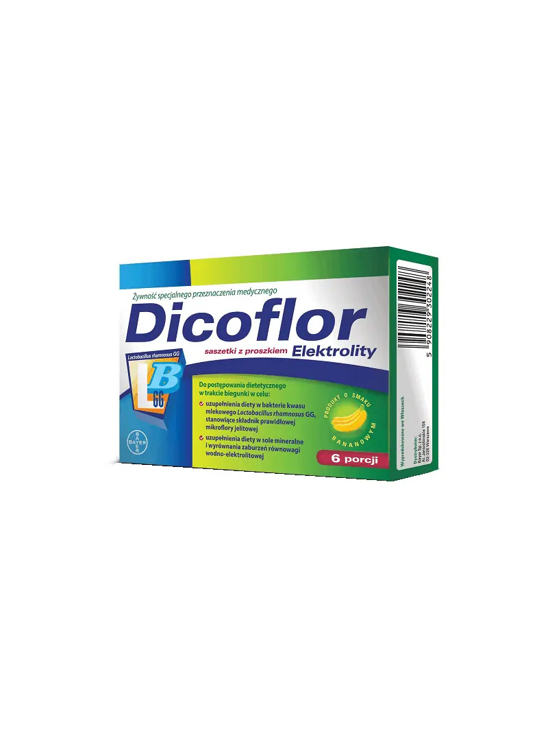 Elektrolyty BAYER Dicoflor (probiotiká + elektrolyty pre deti a dospelých) 6 vrecúšok