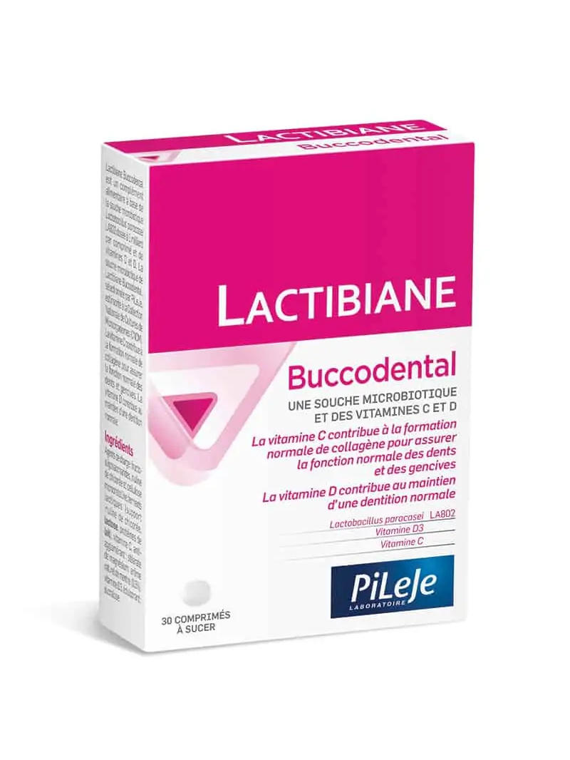 PiLeJe Lactibiane Buccodental (Probiotikum, Ochrana ústnej dutiny, ďasien a zubov) 30 tabliet mäty