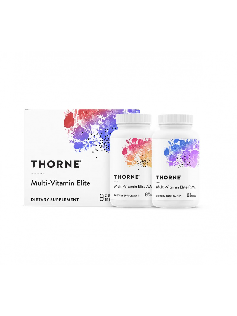 THORNE RESEARCH Multivitamínová elita AM a PM (Multivitamín 90 x AM, 90 x PM) 2 x 90 kapsúl