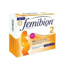 FEMIBION 2 Fetal Support (pre tehotné ženy, 13-14 týždňov tehotenstva) 28 tabliet + 28 kapsúl