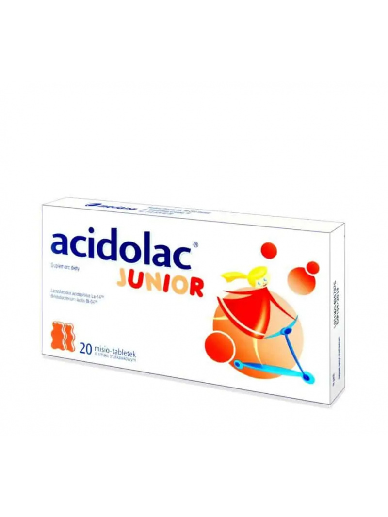 ACIDOLAC Junior Misio (Probiotikum pre deti) 20 tabliet Misio Jahoda