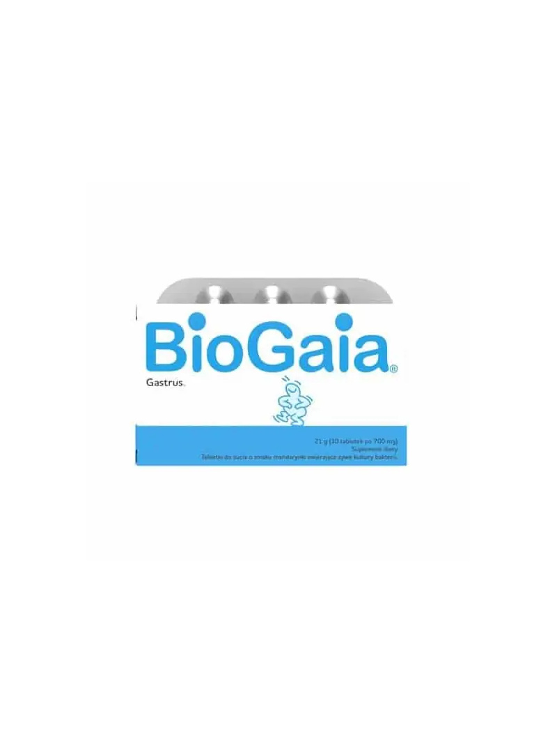 BioGaia Gastrus (Probiotické žuvacie tablety) 30 tabliet Mandarínka