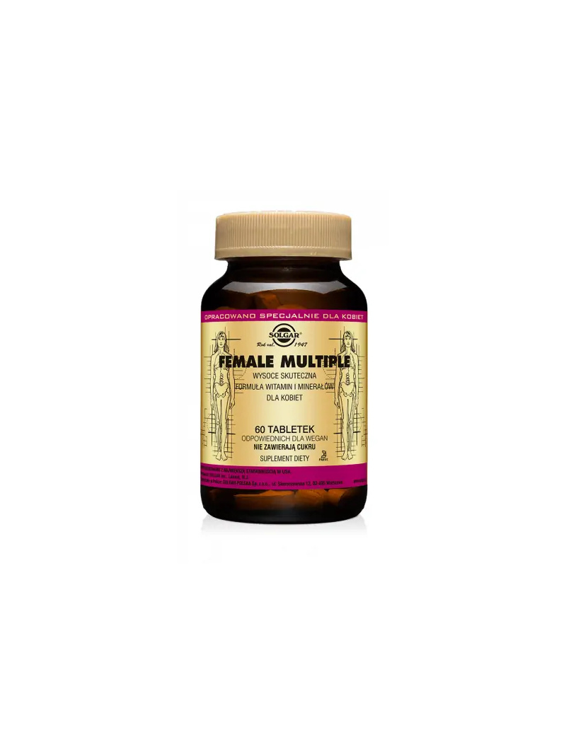 SOLGAR Žena Multiple (komplex vitamínov a minerálov pre ženy) 60 vegetariánskych tabliet