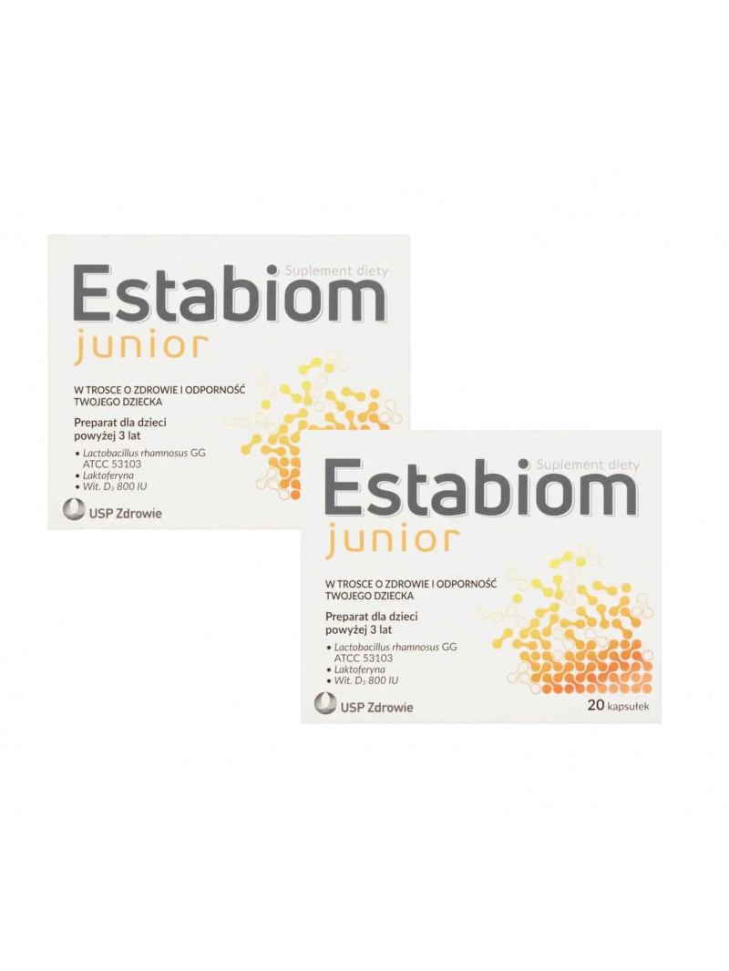 ESTABIOM Junior (Probiotikum pre deti, Podpora vrodenej imunity) 2 x 20 kapsúl