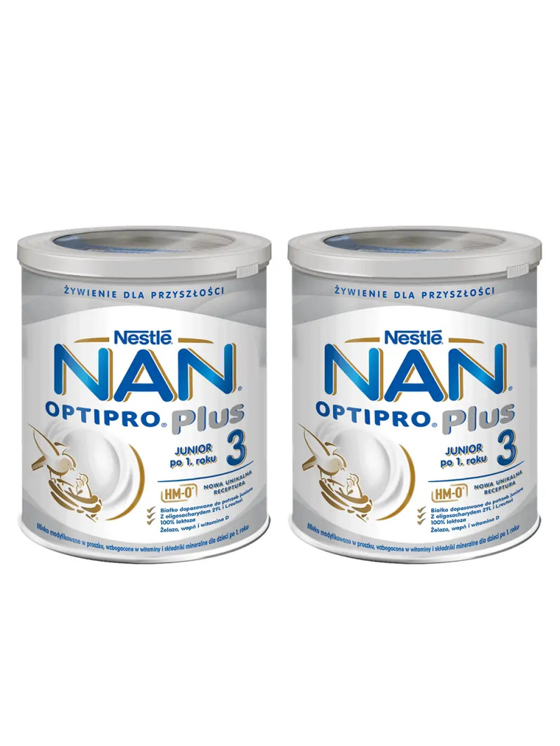 NESTLE NAN Optipro Plus 3 (upravené mlieko (pre deti od 1 roku) 2 x 800 g