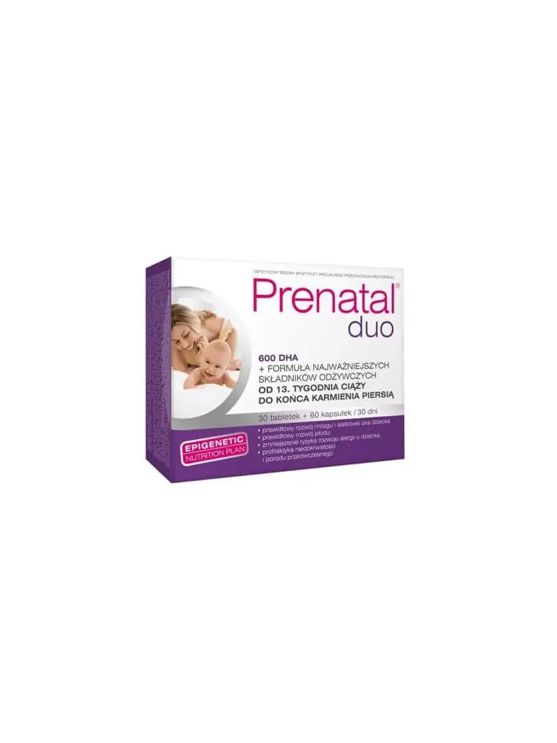 NUTROPHARMA Prenatal DUO (mastné kyseliny pre ženy od 13. týždňa tehotenstva) 60 kapsúl + 30 tabliet