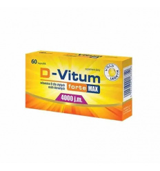D-VITUM FORTE Vitamín D pre obéznych ľudí a dospelých 4000 IU 60 kapsúl