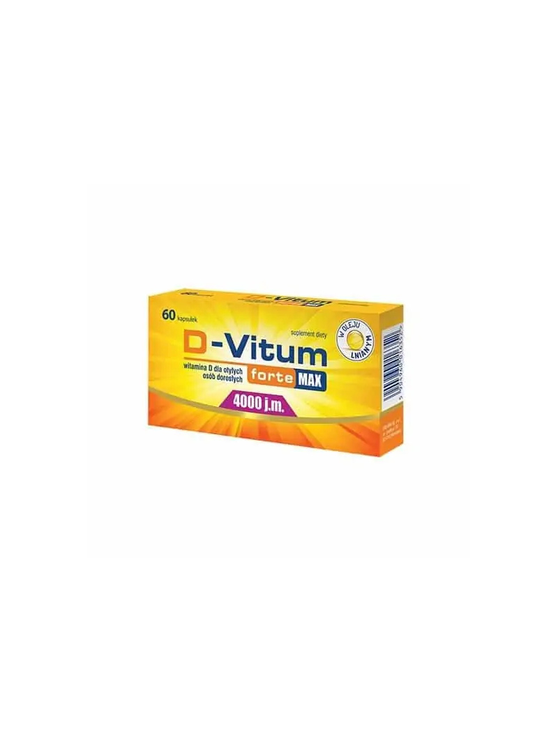 D-VITUM FORTE Vitamín D pre obéznych ľudí a dospelých 4000 IU 60 kapsúl