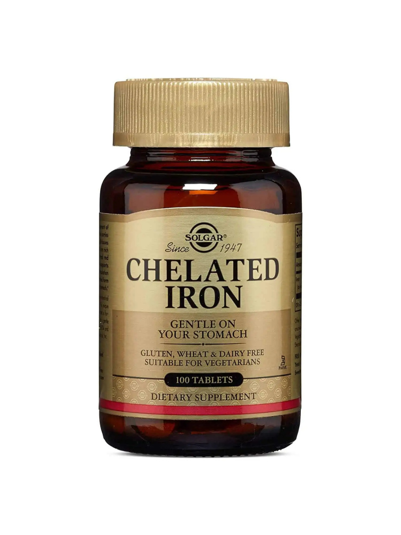 SOLGAR Chelated Iron 100 tabliet