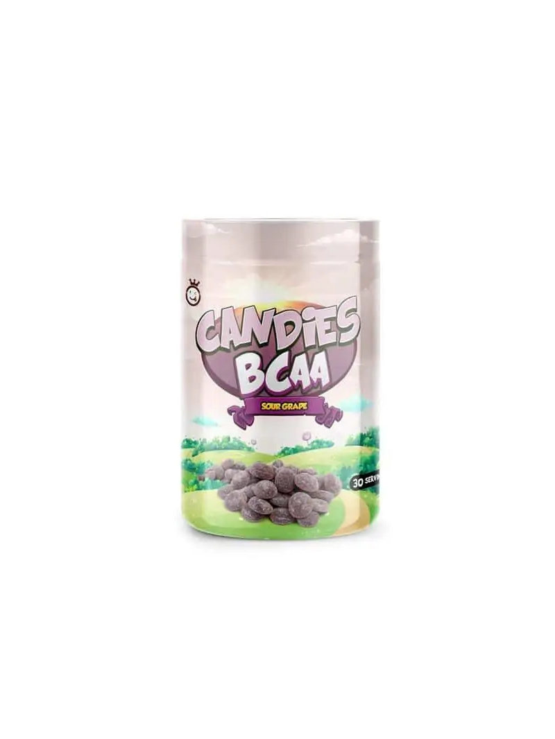 YUMMY SPORTS cukríky BCAA v prášku (zelenina, keto aminokyseliny) 280g kyslé hrozno