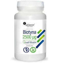 ALINES Biotin 2500 mcg QualiBiotin (zdravé vlasy, ženská krása) 120 vegetariánskych tabliet
