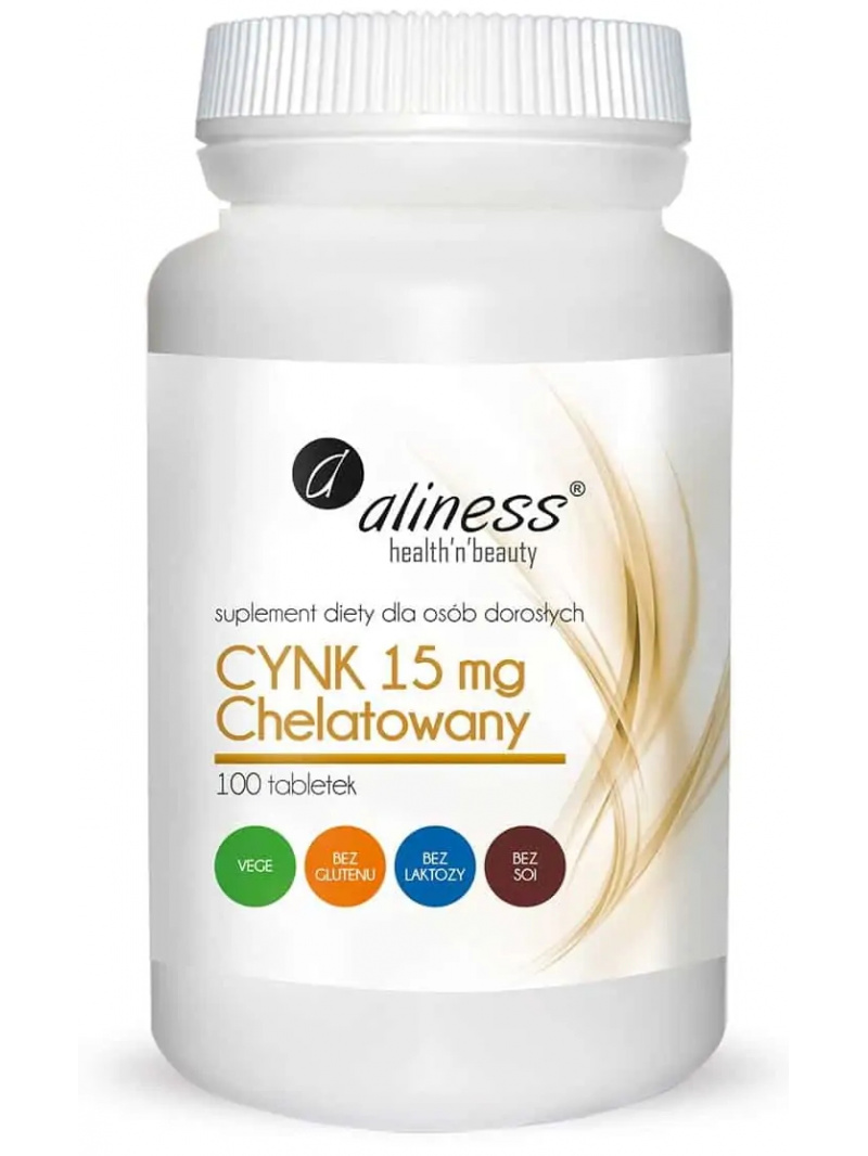 ALINESS Chelated Zinok 15 mg (Imunita) 100 vegetariánskych tabliet