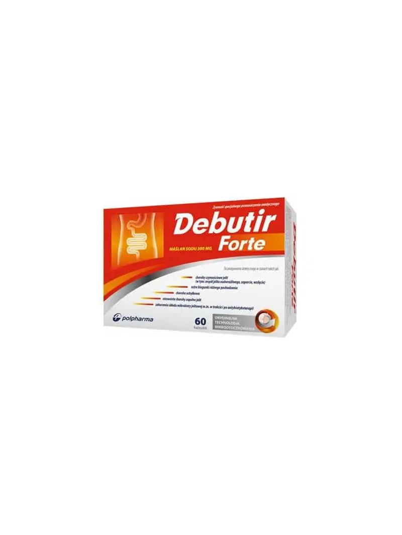 POLPHARMA Debutir Forte (kyselina maslová) 300 mg 60 kapsúl