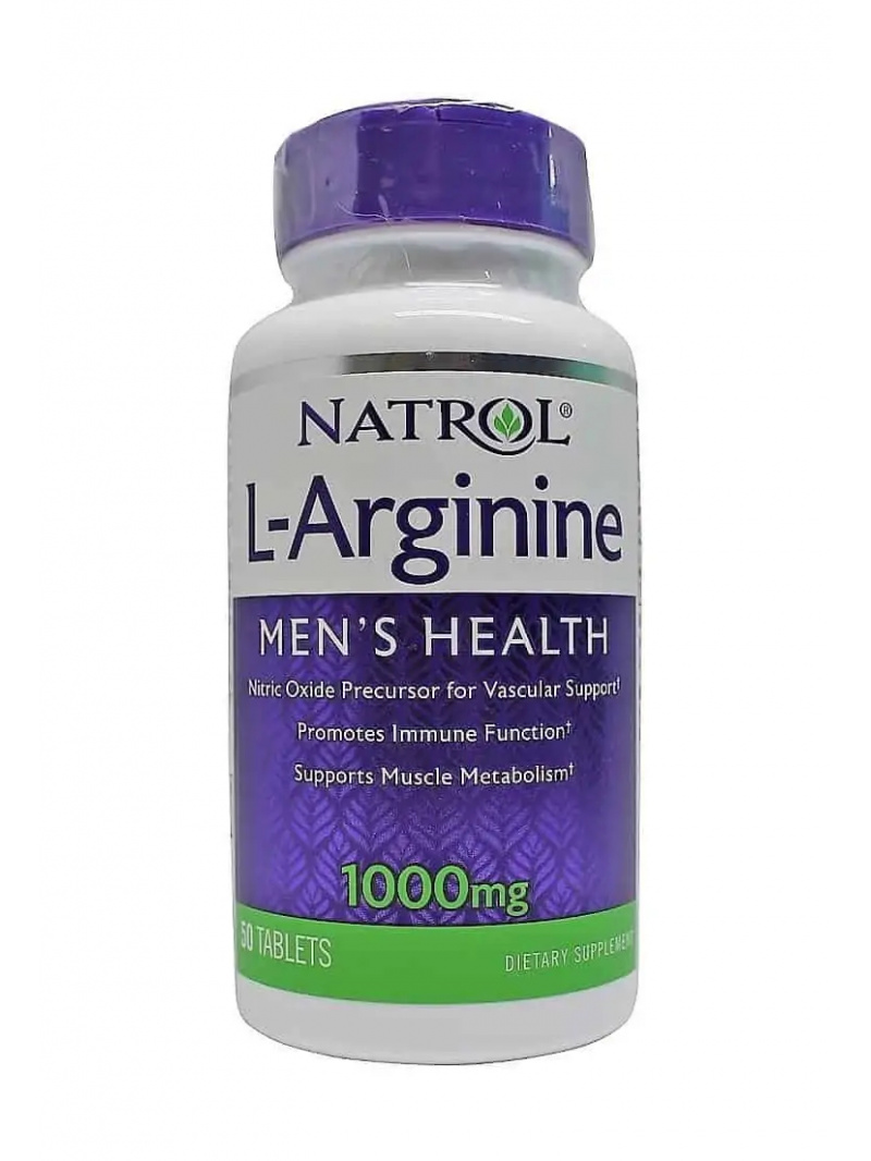NATROL L-arginín 1000 mg (L-arginín) 50 vegetariánskych tabliet