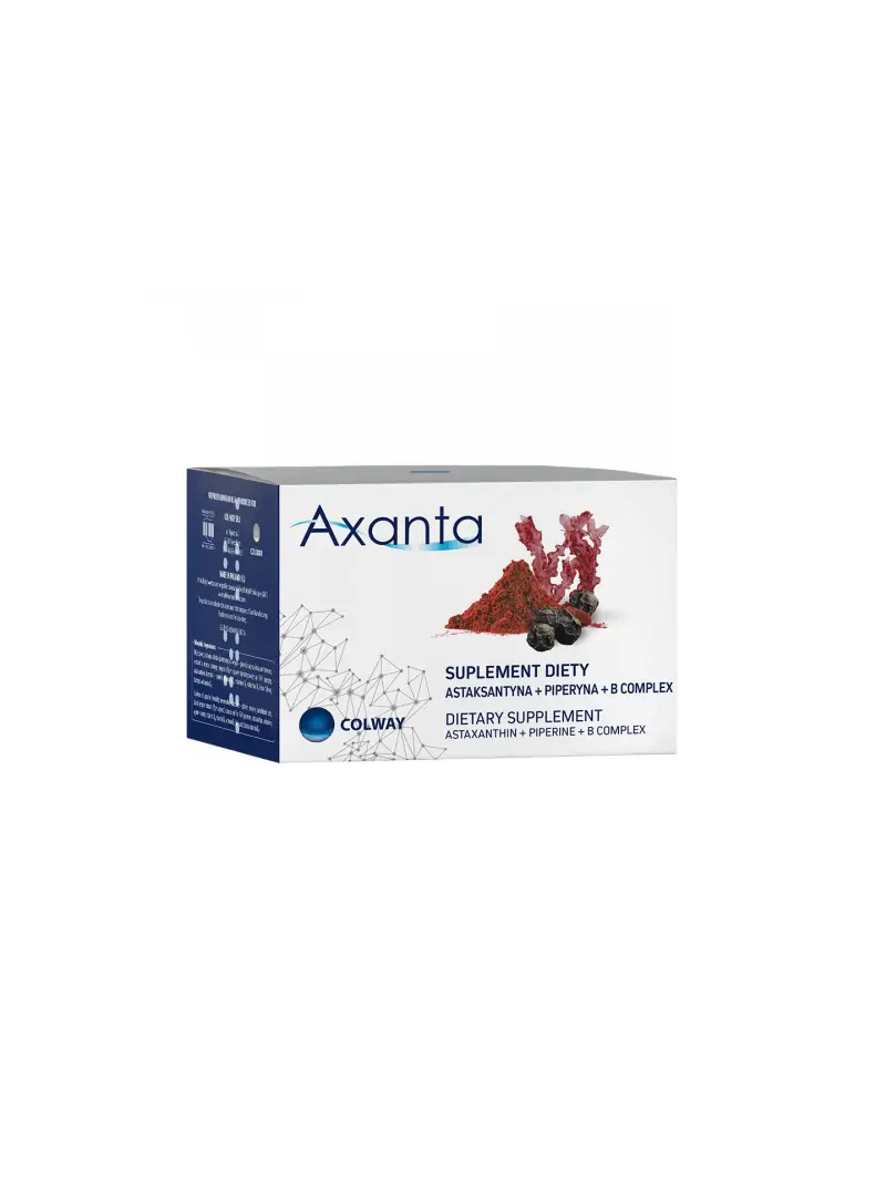 COLWAY AXANTA Astaxantín + Piperín + B komplex 60 kapsúl